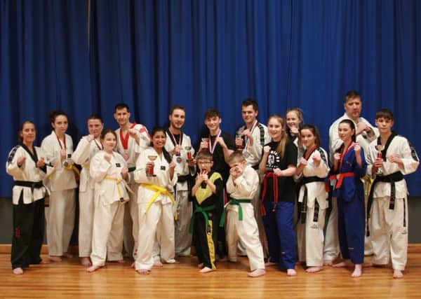 The Annabel Murcott School of Tae Kwon Do students who did well at the Midlands Championships.