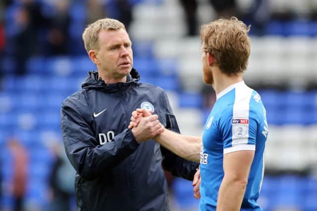 David Oldfield will manage Posh against Walsall.