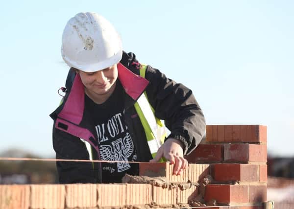 RMG Photography - January 2018  Persimmon apprentice bricklayer Carly Mason, who was runner-up in the Persimmon Trade Apprentice of the Year award.  Pic - Richard Marsham/RMG Photography  RMG Photography
