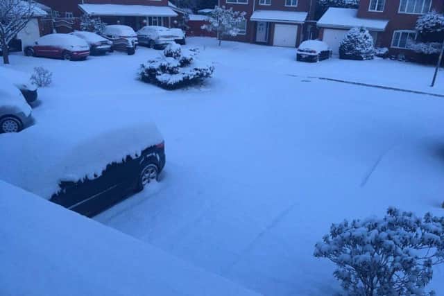Snow in Market Deeping - Photo: @EastOfEngSnow