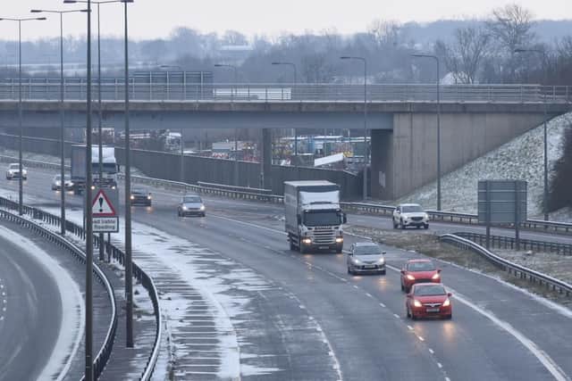 The A1M this morning