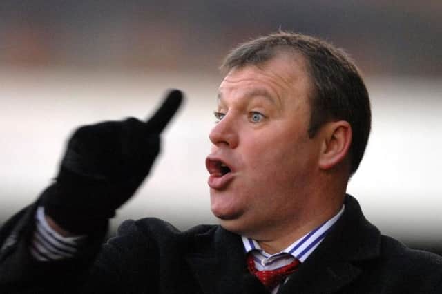 Steve Evans when managing Crawley Town.