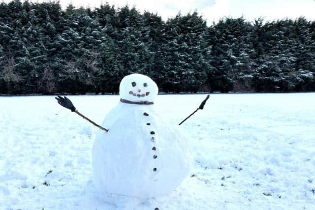 There has been a lot of snow.