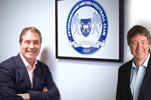 New Posh co-owners Stewart 'Randy' Thompson and Dr Jason Neale.