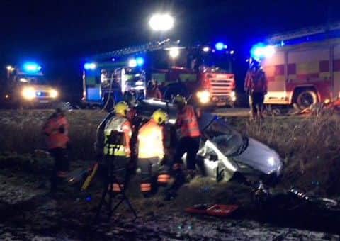 Photo of the scene from Cambridgeshire Fire and Rescue Service