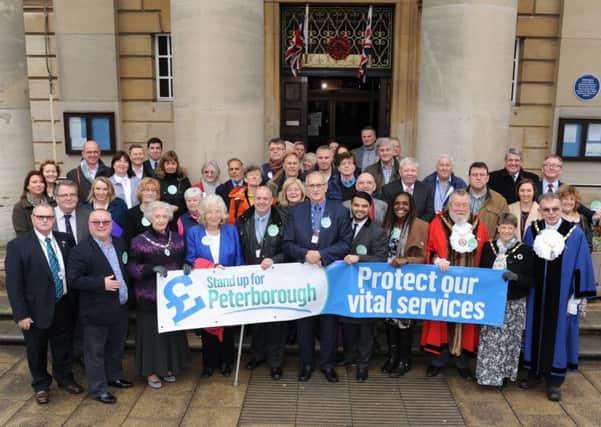 Stand Up For Peterborough campaign at the Town Hall EMN-171120-160910009
