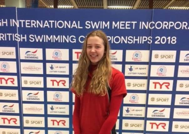 Deepings Swimming Club star Isabel Spinley ready to race at the 2018 British Championships.