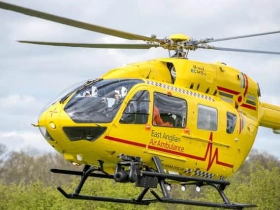 The East Anglian Air Ambulance attended the incident