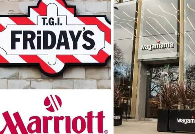 Wagamama, Marriott and TGI Friday's top the list