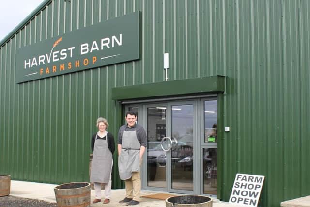 Harvest Barn owner Lynn Briggs and Ashley Holland, assistant manager.