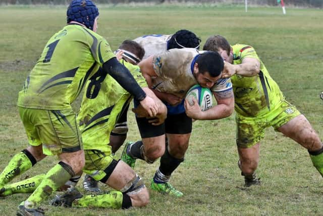 Niko Moa goes over for a try for the Lions. Picture: Mick Sutterby