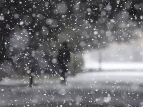 Snow at Central Park last month