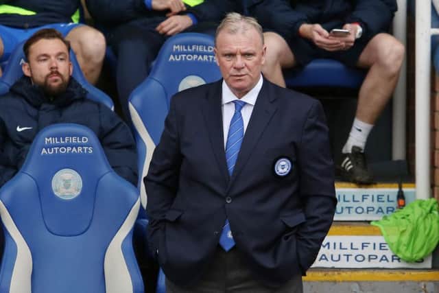 Posh manager Steve Evans.