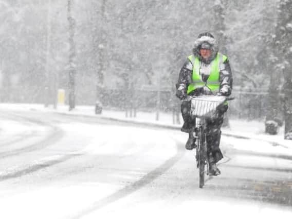 Snow is forecast for Peterborough this weekend