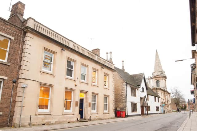 The 200-year-old builing in Priestgate, Peterborough, that has been bought by a dentist.