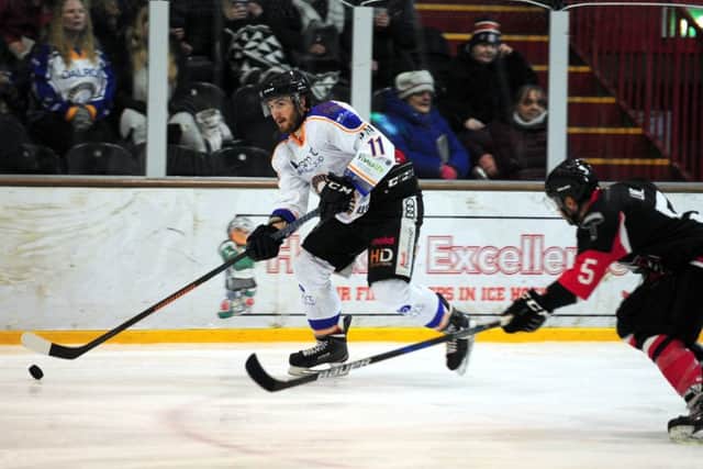 Action from a Phantoms match at Planet Ice.