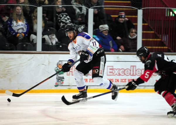Action from a Phantoms match at Planet Ice.