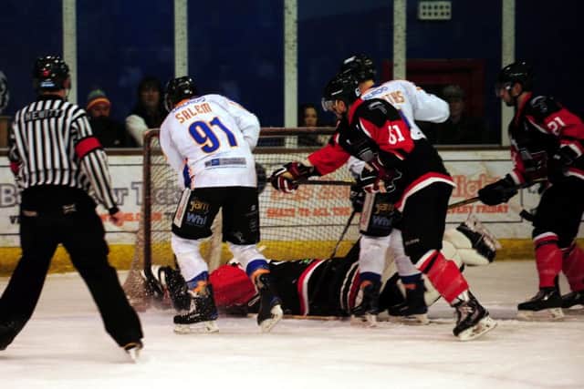Nathan Salem scores a goal for Phantoms. Picture: Alan Storer