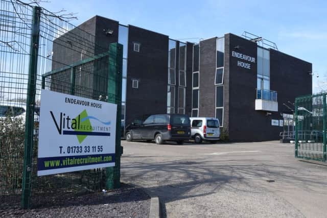Vital Recruitment's head office at Endeavour House, Saville Road, Peterborough.