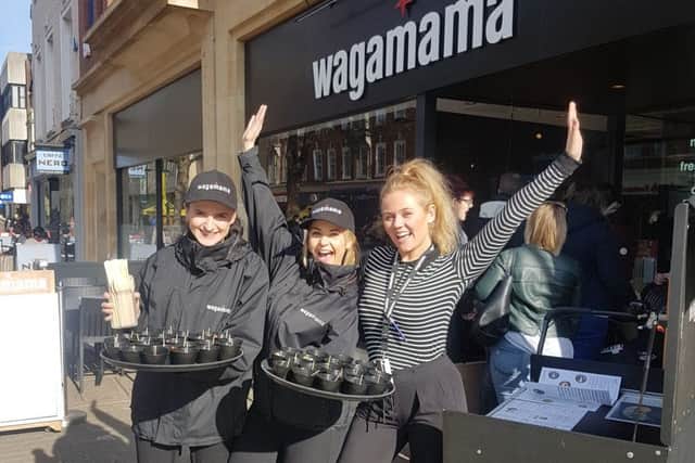 Peterborough's wagamama restaurant in Long Causeway.