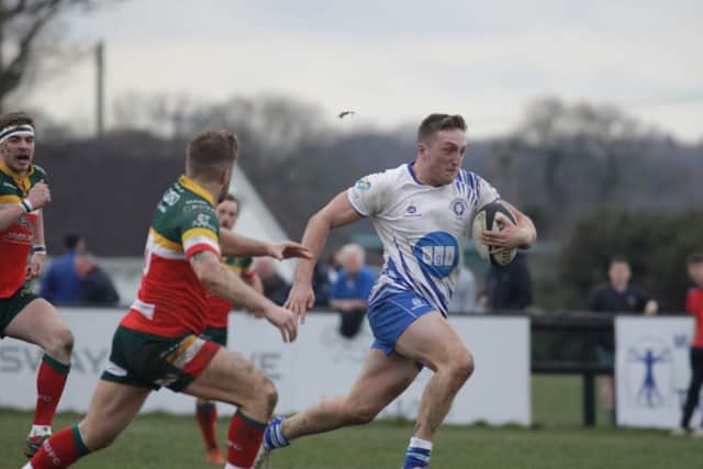 Tom Gulland is on his way to the try-line again. Picture: Mick Sutterby