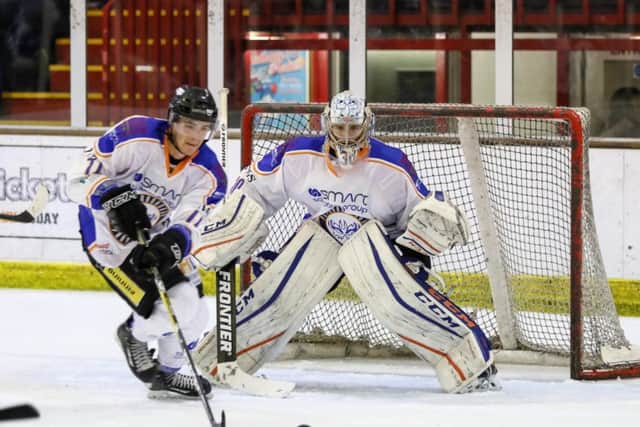 Owen Griffiths of Phantoms picked up an injury in Swindon.