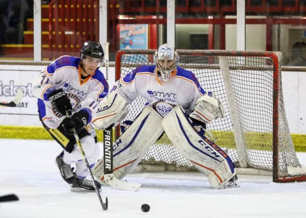 Owen Griffiths of Phantoms picked up an injury in Swindon.