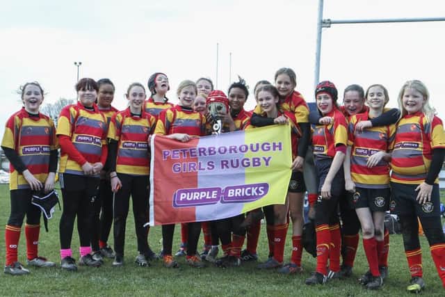 The successful Borough Under 13 girls team.
