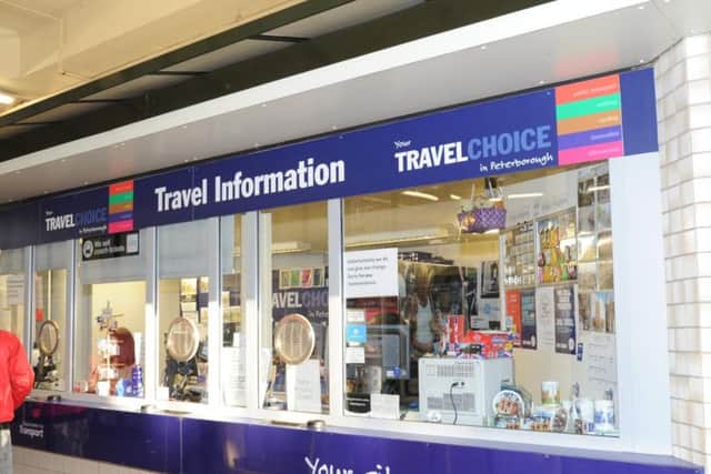 The Travelchoice Kiosk in Queensgate Bus Station