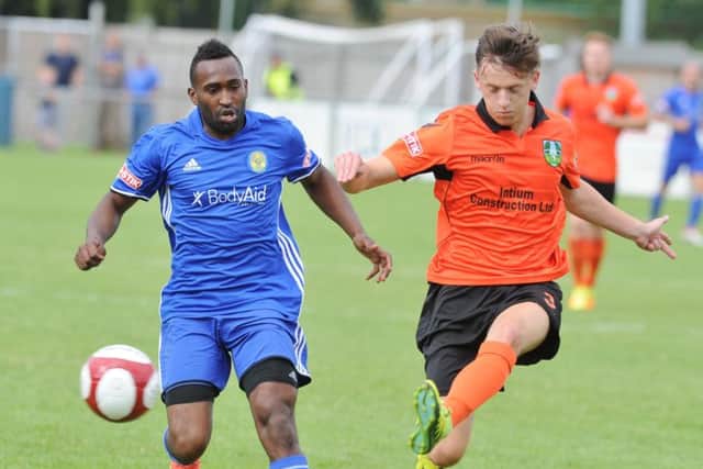 Avelino Vieira scored for Peterborough Sports at Leek.