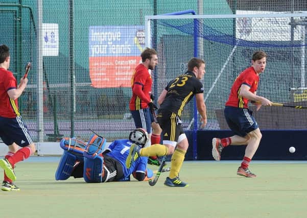 Hockey action at Bretton Gate.