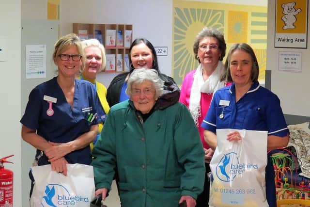 Customers and staff members of Bluebird Care Knitting Club visited
Peterborough City Hospital Special Care Baby Uni
