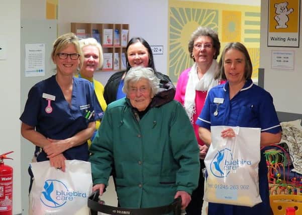 Customers and staff members of Bluebird Care Knitting Club visited
Peterborough City Hospital Special Care Baby Uni