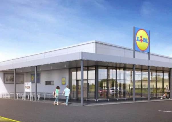 An image of how the new Lidl will look