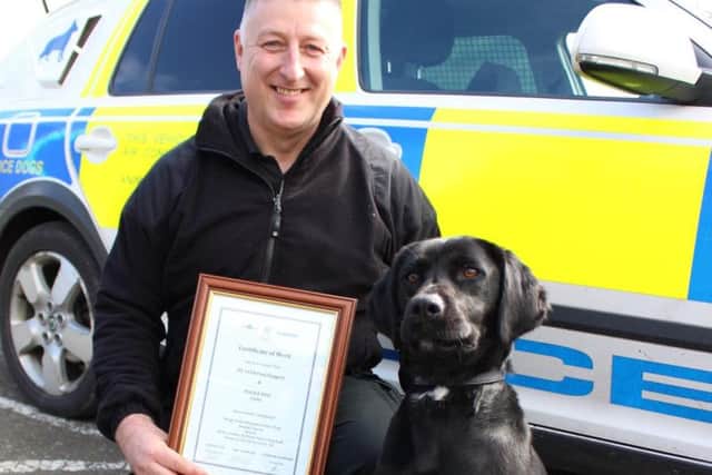 Luna with handler PC Huggett