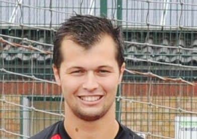 The Peterborough Premier Division's top scorer Zack Fisher of Netherton United.
