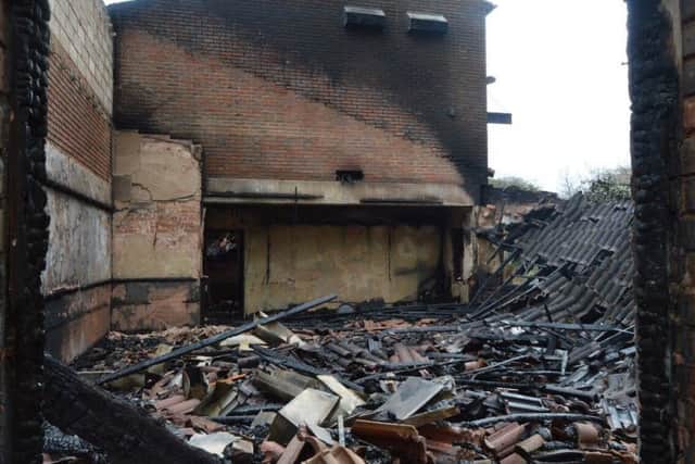 Fire at the Silver Jubilee. Photo: Dennis Halfhide-Smith