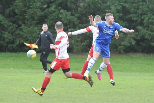 Action from Polonia's PFA Senior Cup quarter-final win over ICA Sports.