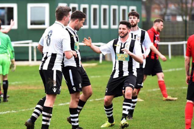 Craig Rook celebrates scoring the Peterborough Northern Star winner. Picture: Chantelle McDonald