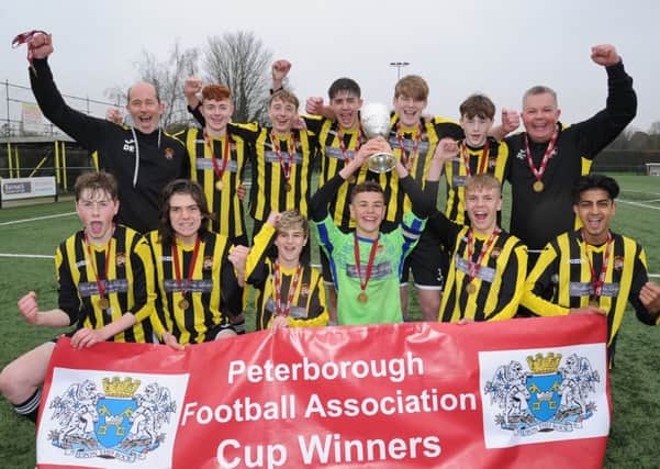 PFA Under 15 Cup winners Holbeach United Yellow. Picture: David Lowndes