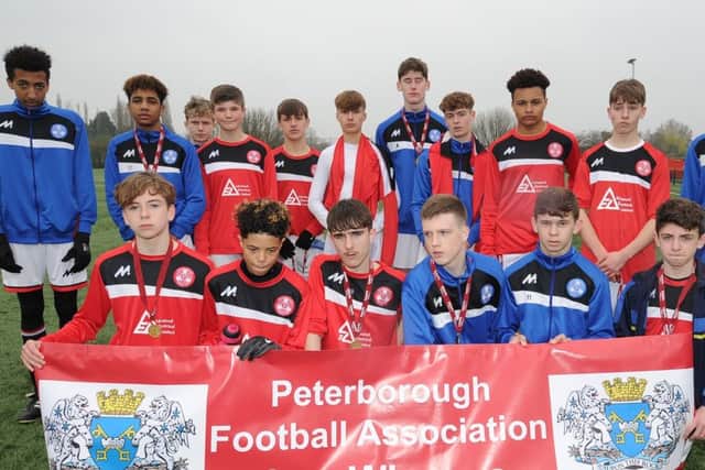 PFA Under 15 Cup runners-up Peterborough Sports. Picture: David Lowndes