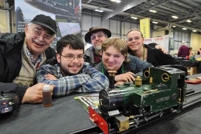 National Garden Railway Show at the East of England Arena. The Biggest Little Railway TV show crew at the show. EMN-180704-170139009