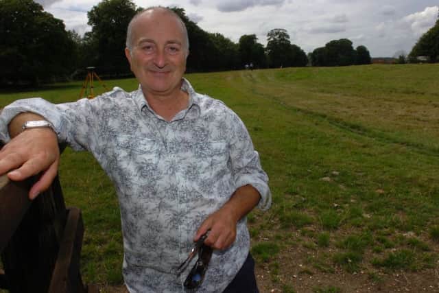 Timeteam at Norman cross. news td. Timeteam dig and filming of the Napoleonic prisoner of war camp at Norman cross. presenter Tony Robinson