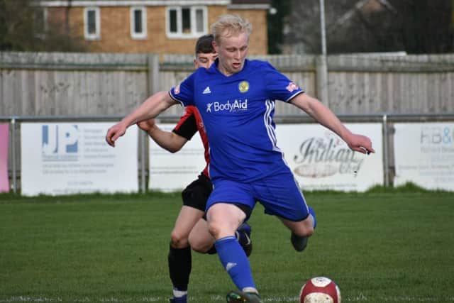 Lewis Hilliard in action for Peterborough Sports against Sheffield. Photo: James Richardson.