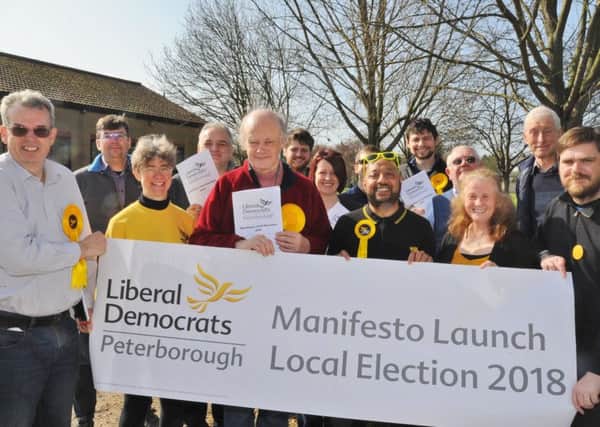 Peterborough Liberal Democrats manifesto launch for the May elections EMN-180414-183726009