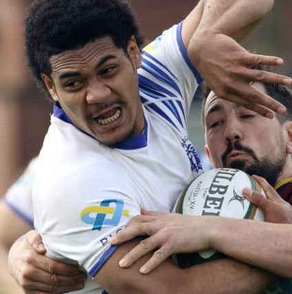 Semisi Sitanislei Tei scored a hat-trick of tries for the Lions against Bournville. Picture: Mick Sutterby