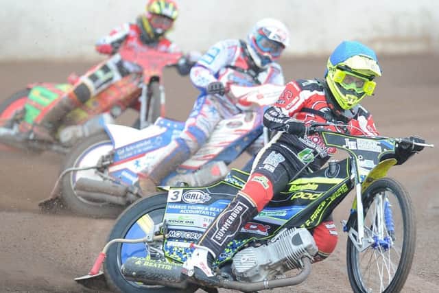 Paul Starke in action against Redcar. Picture: David Lowndes