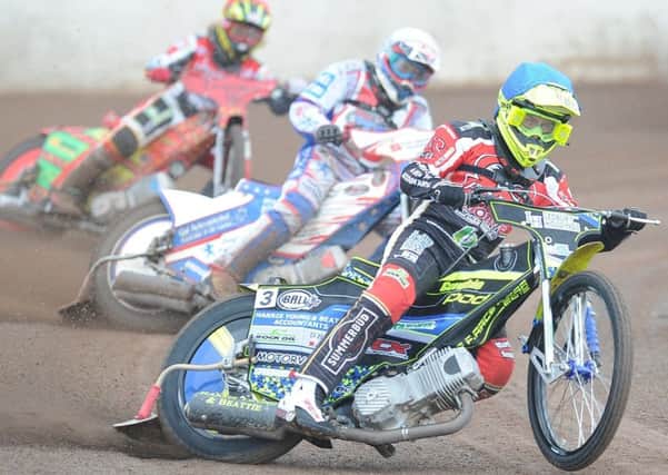 Paul Starke in action against Redcar. Picture: David Lowndes