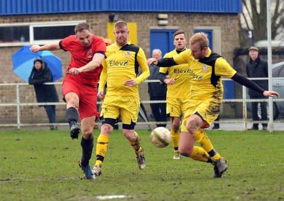Pinchbeck United in action.