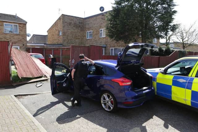 The scene in Redmile Walk. Photo: Terry Harris